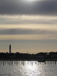 Phare du Cap Ferret et parc à huitres