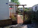 Entrée parcelle mobil home