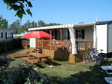 Vue emplacement mobil home